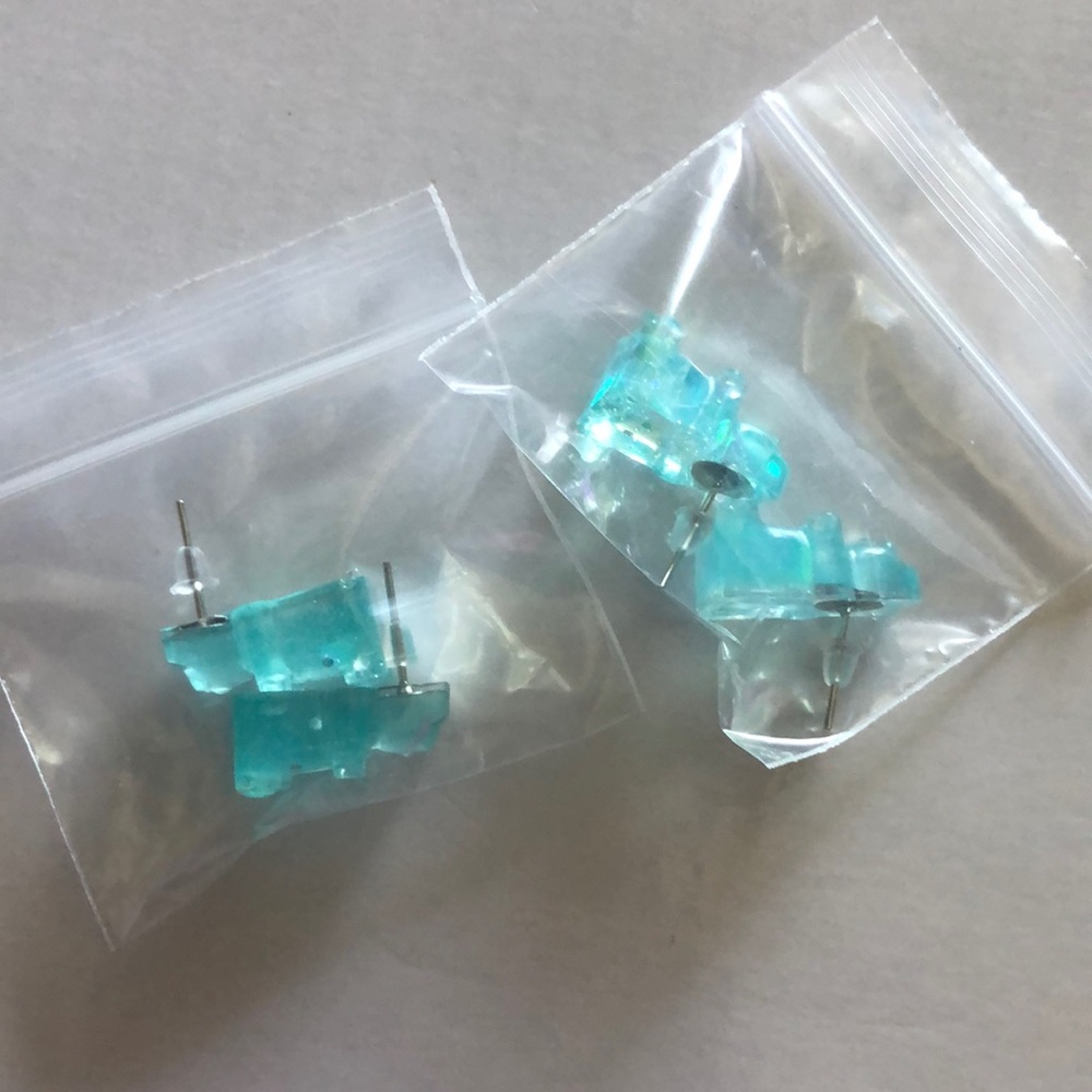 Glow Gummy bear earrings